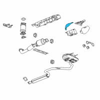 OEM 2015 Buick LaCrosse Heat Shield Diagram - 13247824