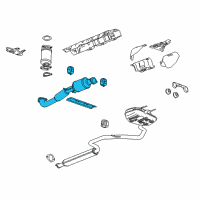 OEM Buick Front Pipe Diagram - 22935121