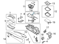OEM Lincoln Nautilus HOLDER - CUP Diagram - MA1Z-5813562-AC