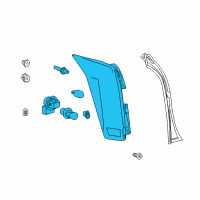 OEM 2014 Cadillac SRX Tail Lamp Assembly Diagram - 22774015