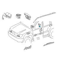 OEM Toyota Land Cruiser Sensor Diagram - 89837-60010