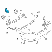 OEM Infiniti M56 Sonar Sensor Assembly Diagram - 25994-JK92E