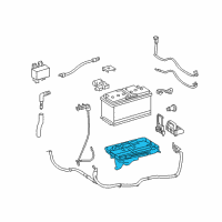 OEM 2007 Dodge Sprinter 2500 Tray-Battery Diagram - 68011034AA