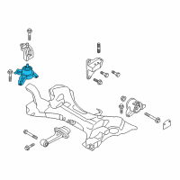 OEM 2014 Hyundai Sonata Engine Mounting Bracket Assembly Diagram - 21810-4R100