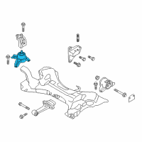 OEM 2011 Kia Optima Engine Mounting Bracket Assembly Diagram - 218104R100