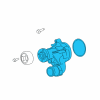 OEM 2012 Ford Mustang Water Pump Diagram - 7R3Z-8501-BB