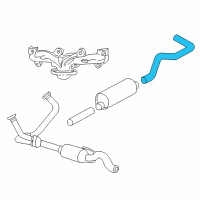 OEM 2001 Dodge Dakota Pipe-Tail Diagram - 52103262AC