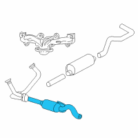 OEM 2003 Dodge Dakota Catalytic Converter Diagram - 52103267AC