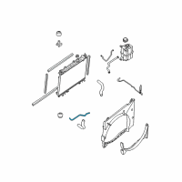 OEM 2004 Nissan Titan Hose - Auto Transmission Oil Cooler Diagram - 21632-9GF0A