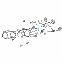 OEM 2012 Chevrolet Sonic Bulb Socket Diagram - 95977615