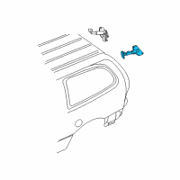 OEM 2005 Dodge Grand Caravan Latch-Vent Window Diagram - 5018144AA