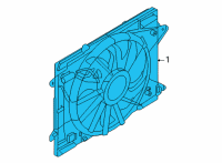 OEM 2022 Ford Escape MOTOR AND FAN ASY - ENGINE COO Diagram - LX6Z-8C607-A