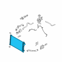 OEM Ford Fusion Radiator Diagram - 6E5Z-8005-C