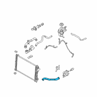 OEM 2011 Ford Fusion Upper Hose Diagram - AE5Z-8260-B
