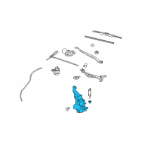 OEM 2011 Cadillac CTS Washer Reservoir Diagram - 22878311