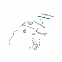 OEM 2017 Chevrolet Corvette Wiper Insert Diagram - 22985978