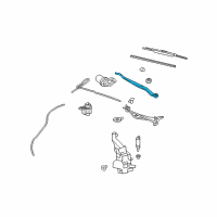 OEM Cadillac CTS Wiper Arm Diagram - 20791463