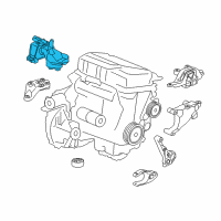 OEM Chevrolet Cruze Side Transmission Mount Diagram - 39037511