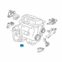 OEM Chevrolet Cruze Rear Transmission Mount Diagram - 39027221