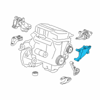 OEM 2017 Chevrolet Cruze Mount Bracket Diagram - 13386905