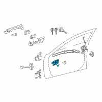 OEM 2015 Toyota Camry Handle, Inside Diagram - 69205-0E030-B0