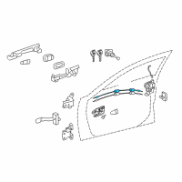 OEM 2016 Toyota Camry Lock Cable Diagram - 69750-06090