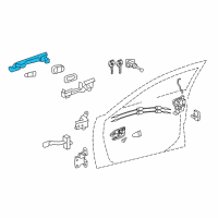 OEM Toyota Prius C Handle, Outside Diagram - 69210-06110-F0