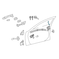 OEM 2015 Toyota Camry Lock Rod Diagram - 69311-06150