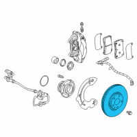 OEM Cadillac CT5 Rotor Diagram - 13526439