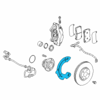 OEM 2017 Chevrolet Camaro Splash Shield Diagram - 22802367