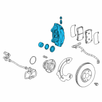 OEM 2020 Cadillac CT6 Caliper Diagram - 84089034