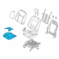 OEM 2014 Ford Escape Seat Cushion Pad Diagram - FJ5Z-78632A22-D