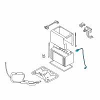 OEM 2009 Nissan Quest Cable Assy-Battery Earth Diagram - 24080-8Y100