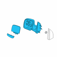 OEM 2008 Ford E-250 Mirror Assembly Diagram - 3C2Z-17683-FAA