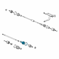 OEM Honda Fit Boot Set, Outboard Diagram - 44018-TS6-H00