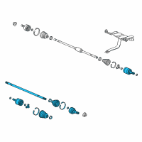 OEM 2017 Honda Fit Shaft Assembly, L Drive Diagram - 44306-T5R-A92