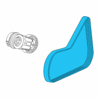 OEM 2004 Saturn Ion Serpentine Belt Diagram - 12634320