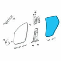 OEM 2021 Toyota RAV4 Surround Weatherstrip Diagram - 62331-0R060