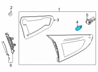 OEM Toyota Yaris iA Back Up Lamp Bulb Diagram - 90118-WBA00