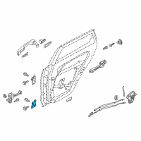 OEM 2020 Hyundai Kona Hinge Assembly-Door Upper, LH Diagram - 79310-2E000