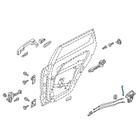 OEM 2019 Kia Niro EV Rod-Rear Door OUTSID Diagram - 81481G5000