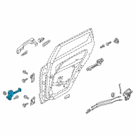 OEM 2021 Kia Niro EV Checker Assembly-Rear Door Diagram - 79480G5000