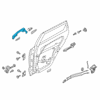 OEM 2020 Kia Niro EV Door Outside Handle Assembly Diagram - 82651G5000B4U