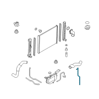 OEM 2011 Infiniti EX35 Hose-Radiator Reserve Tank Diagram - 21742-1BA0A