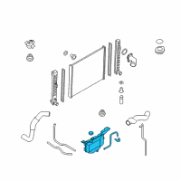 OEM Infiniti QX50 Radiator Reservoir Tank Assembly Diagram - 21710-1BA0A