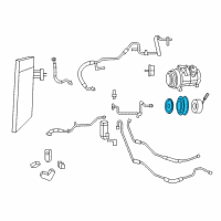 OEM 2008 Dodge Grand Caravan PULLY Kit-A/C Compressor Diagram - 68032120AA