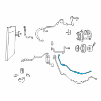 OEM Dodge Grand Caravan Line-A/C Liquid Diagram - 68029280AA