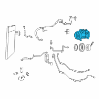 OEM 2009 Dodge Grand Caravan COMPRESOR-Air Conditioning Diagram - 55111417AE