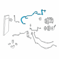 OEM 2009 Dodge Grand Caravan Line-A/C Suction Diagram - 68029282AA