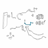 OEM 2009 Dodge Grand Caravan Line-A/C Liquid Diagram - 68029288AA